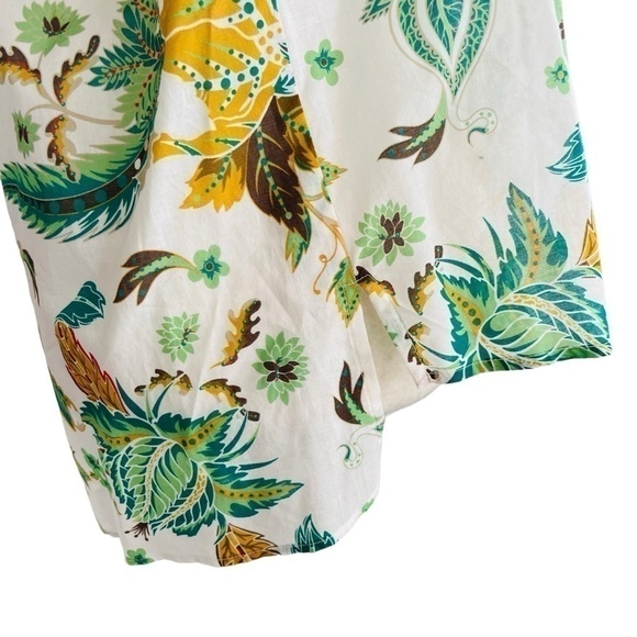 Antonio Melani The Nat Note Ivy Paisley Floral Print Voile Tie Sleeve Blouse - Picture 10 of 15